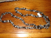 Snowflake Obsidian Long Necklace